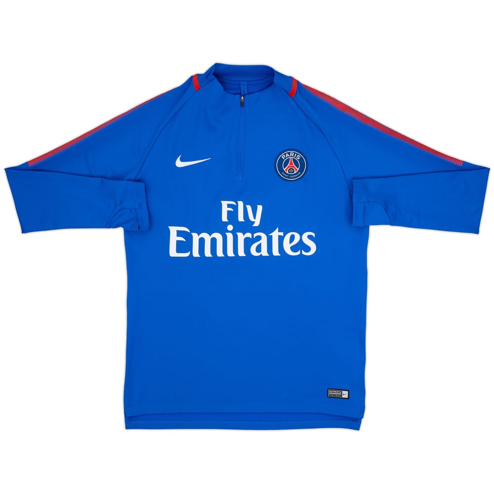 2018-19 Paris Saint-Germain Nike 1/4 Zip Drill Top - 8/10 - (L)