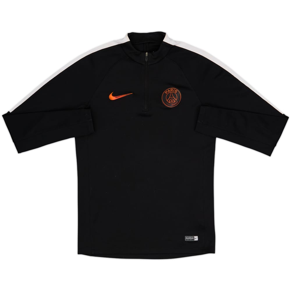 2016-17 Paris Saint-Germain Nike 1/4 Zip Drill Top - 6/10 - (S)