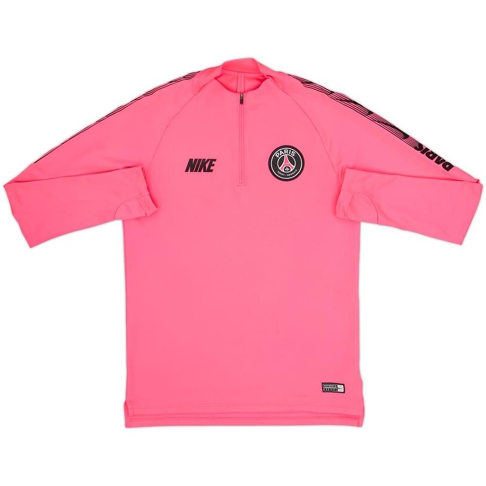2019-20 Paris Saint-Germain Nike 1/4 Zip Drill Top - 7/10 - (S)
