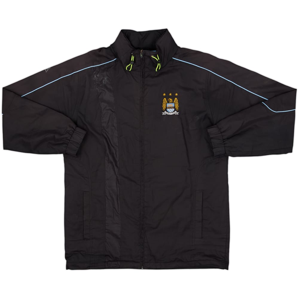 2007-08 Manchester City Le Coq Sportif Hooded Rain Jacket - 4/10 - (L)