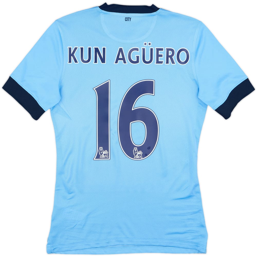 2014-15 Manchester City Authentic Home Shirt Kun Aguero #16 - 5/10 - (S)