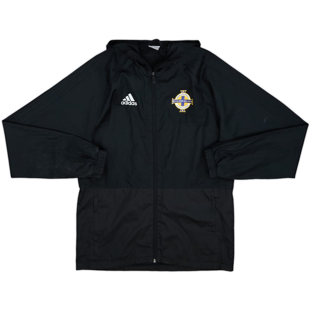 2017-18 Northern Ireland adidas Hooded Rain Jacket - 8/10 - (M)