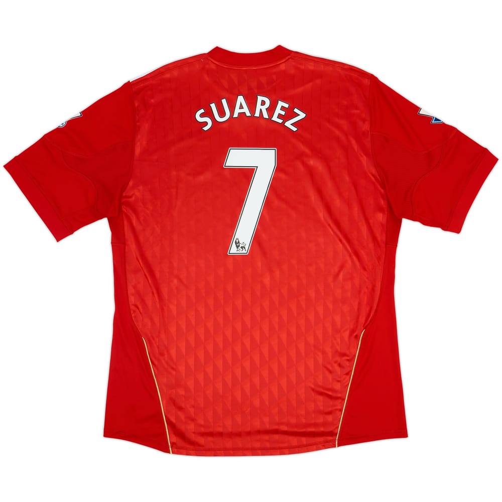 2010-12 Liverpool Home Shirt Suarez #7 - 7/10 - (XXL)