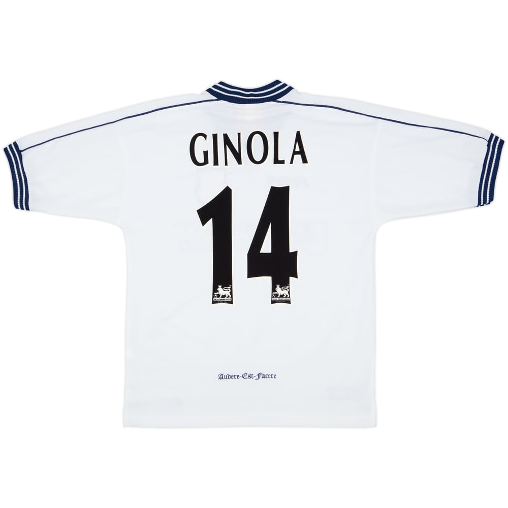 1997-99 Tottenham Home Shirt Ginola #14 - 9/10 - (S)