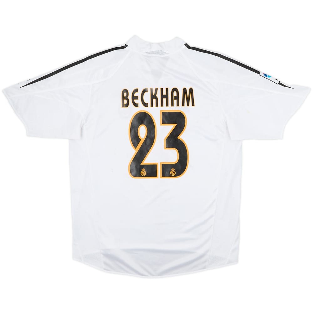 2004-05 Real Madrid Home Shirt Beckham #23 - 5/10 - (L)