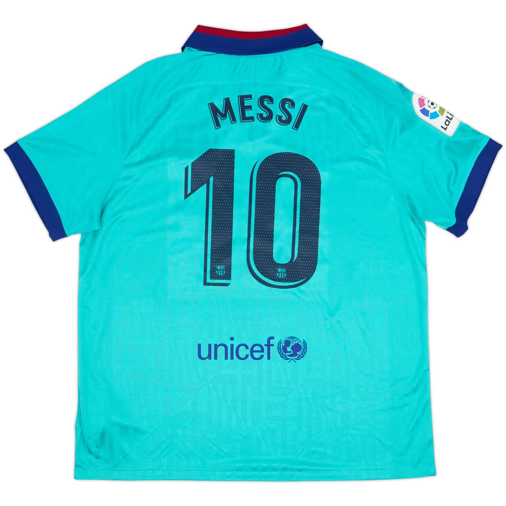 Camiseta de la tercera equipación CL del Barcelona 2019-20 Messi #10 - 9/10 - (XXL)