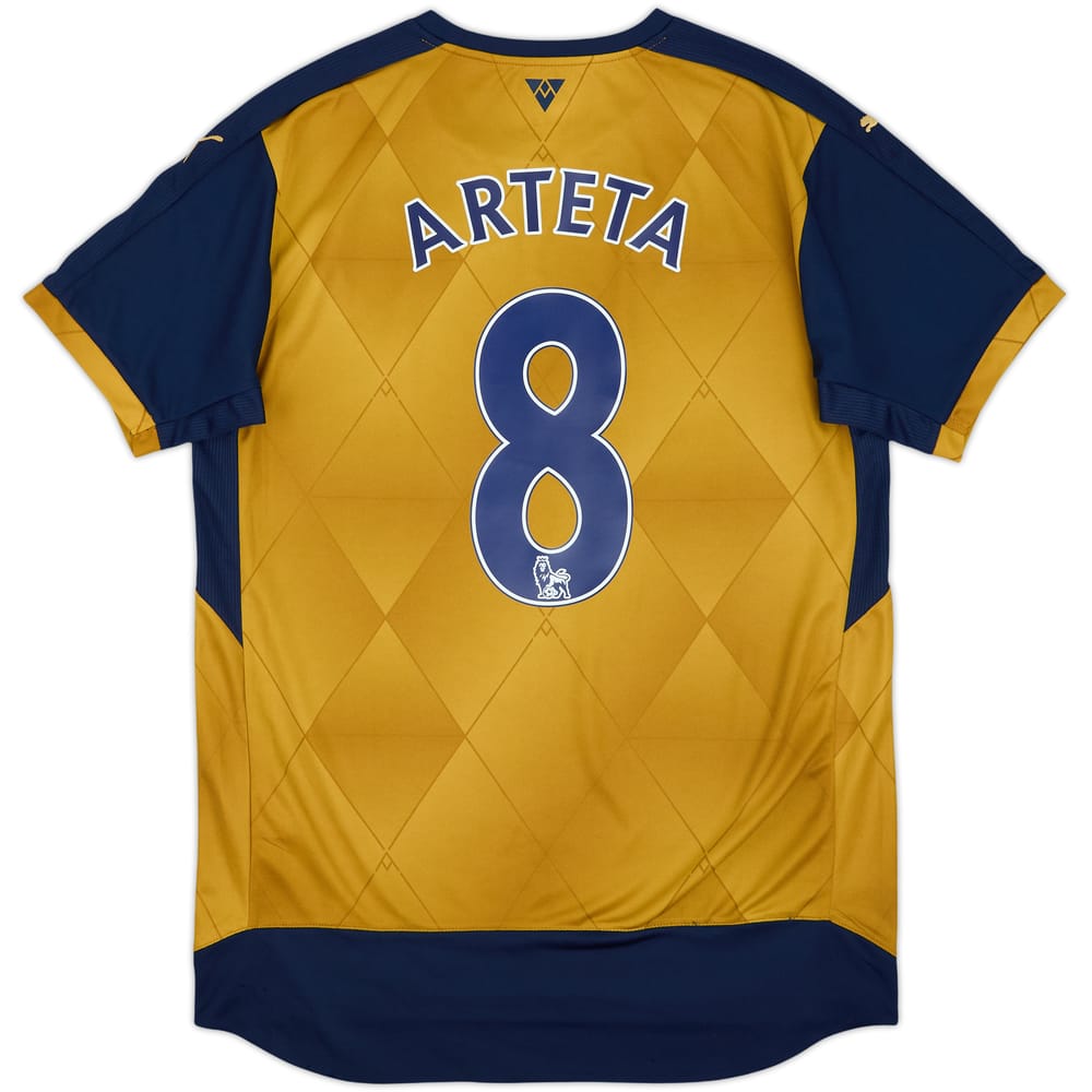 2015-16 Arsenal Away Shirt Arteta #8 - 8/10 - (M)