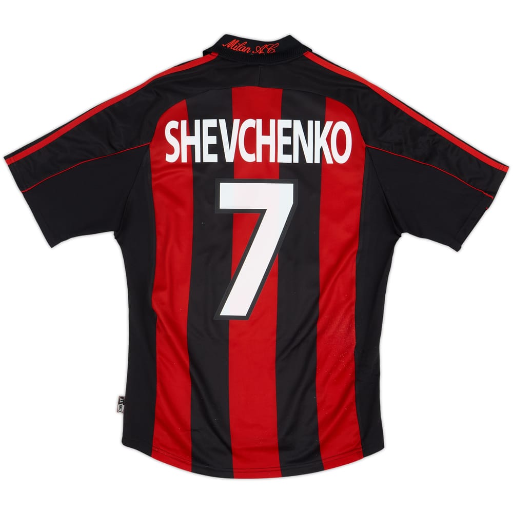 2000-02 AC Milan Home Shirt Shevchenko #7 - 7/10 - (M)