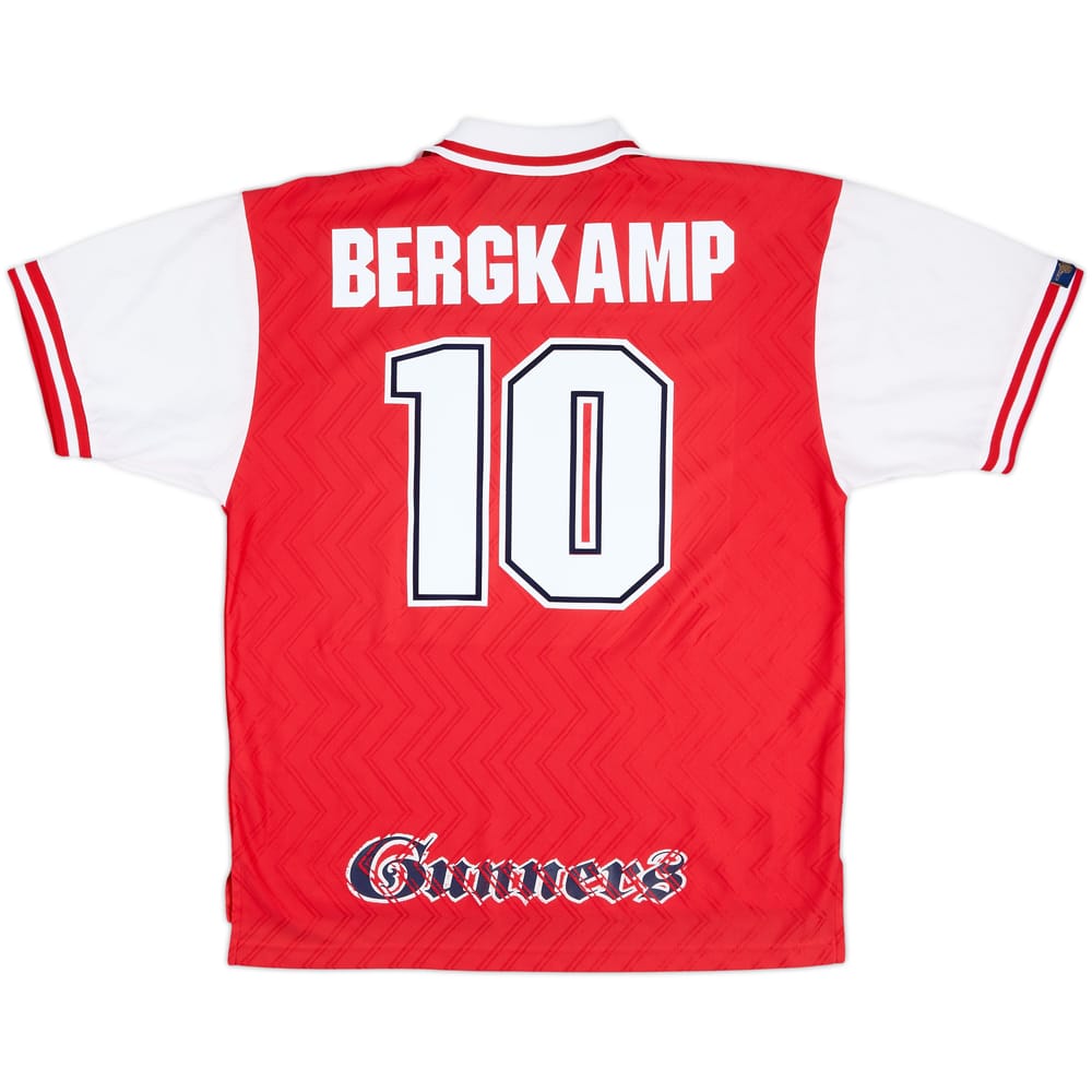 1996-98 Arsenal Home Shirt Bergkamp #10 - 8/10 - (XXL)