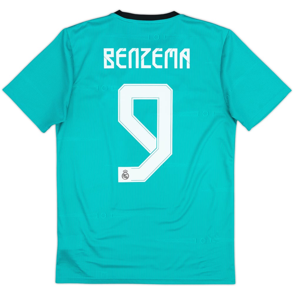 2021-22 Real Madrid Third Shirt Benzema #9 - 8/10 - (S)