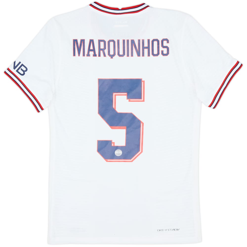 2021-22 Paris Saint-Germain Authentic Fourth Shirt Marquinhos #5 - 9/10 - (S)