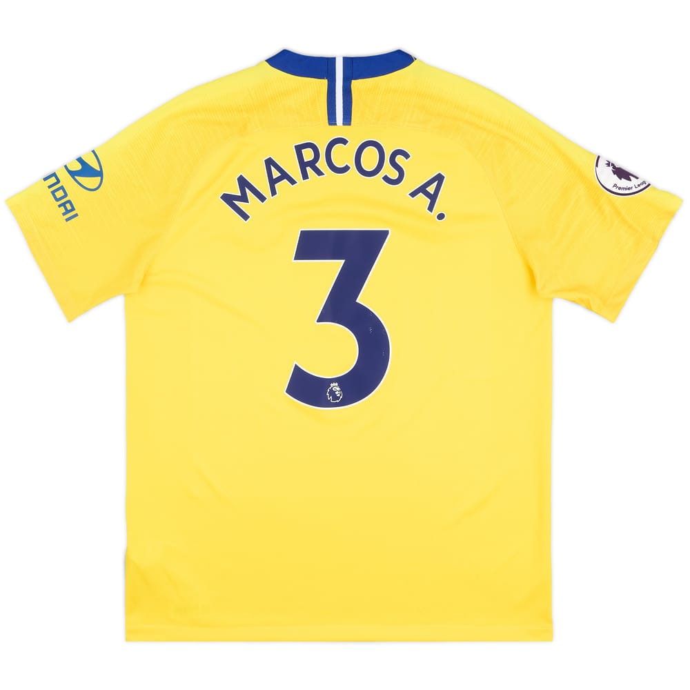2018-19 Chelsea Away Shirt Marcos A. #3 - 7/10 - (L)