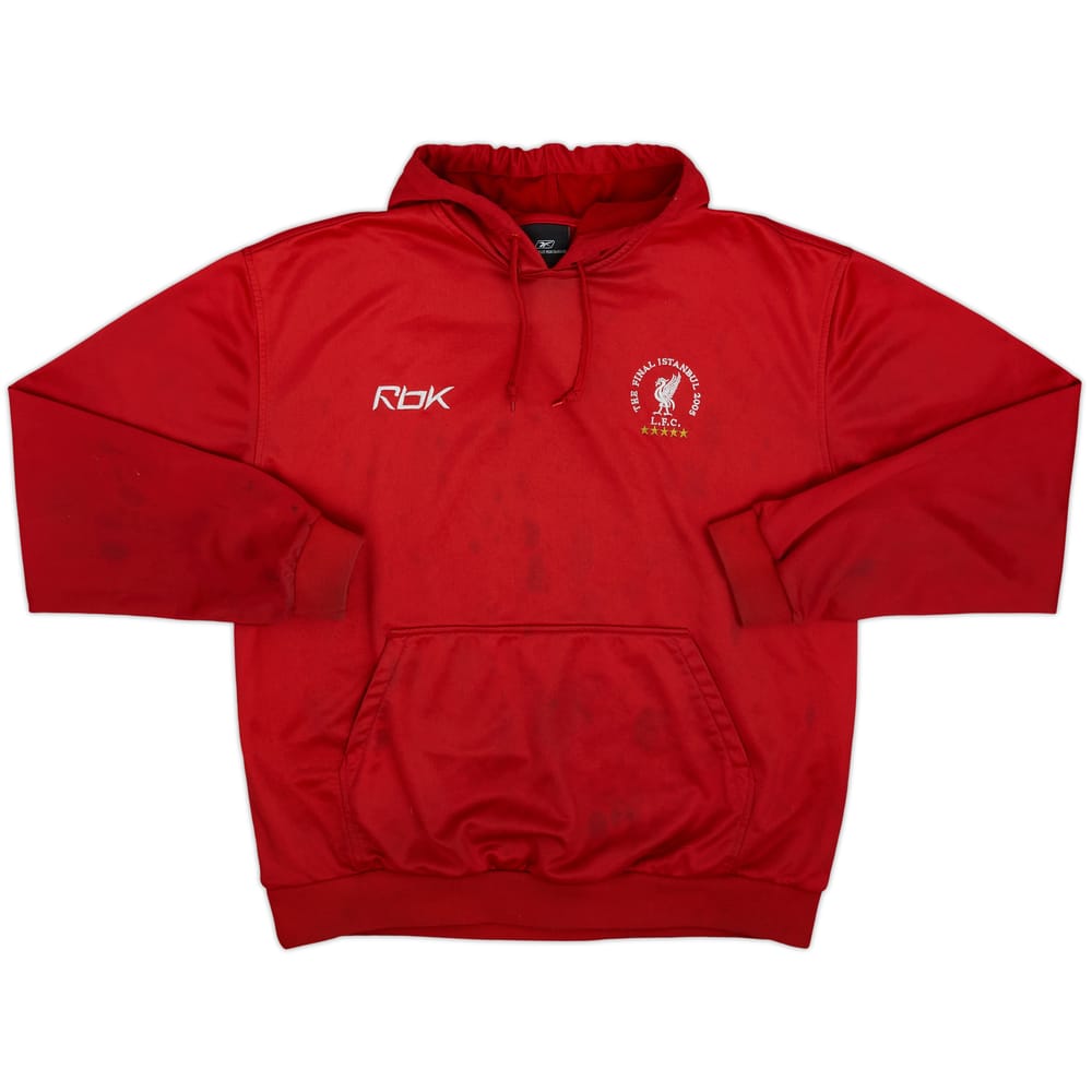 2005-06 Liverpool Reebok 'The Final Istanbul' Hooded Sweat Top - 4/10 - (L)