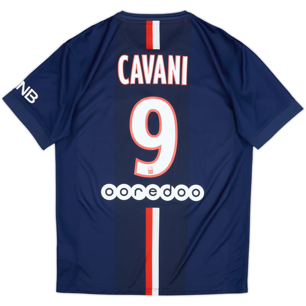 2014-15 Paris Saint-Germain Home Shirt Cavani #9 - 8/10 - (M)