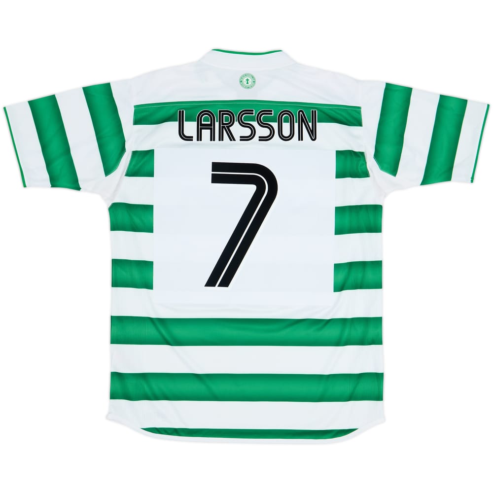 2003-04 Celtic Home Shirt Larsson #7 - 8/10 - (M)