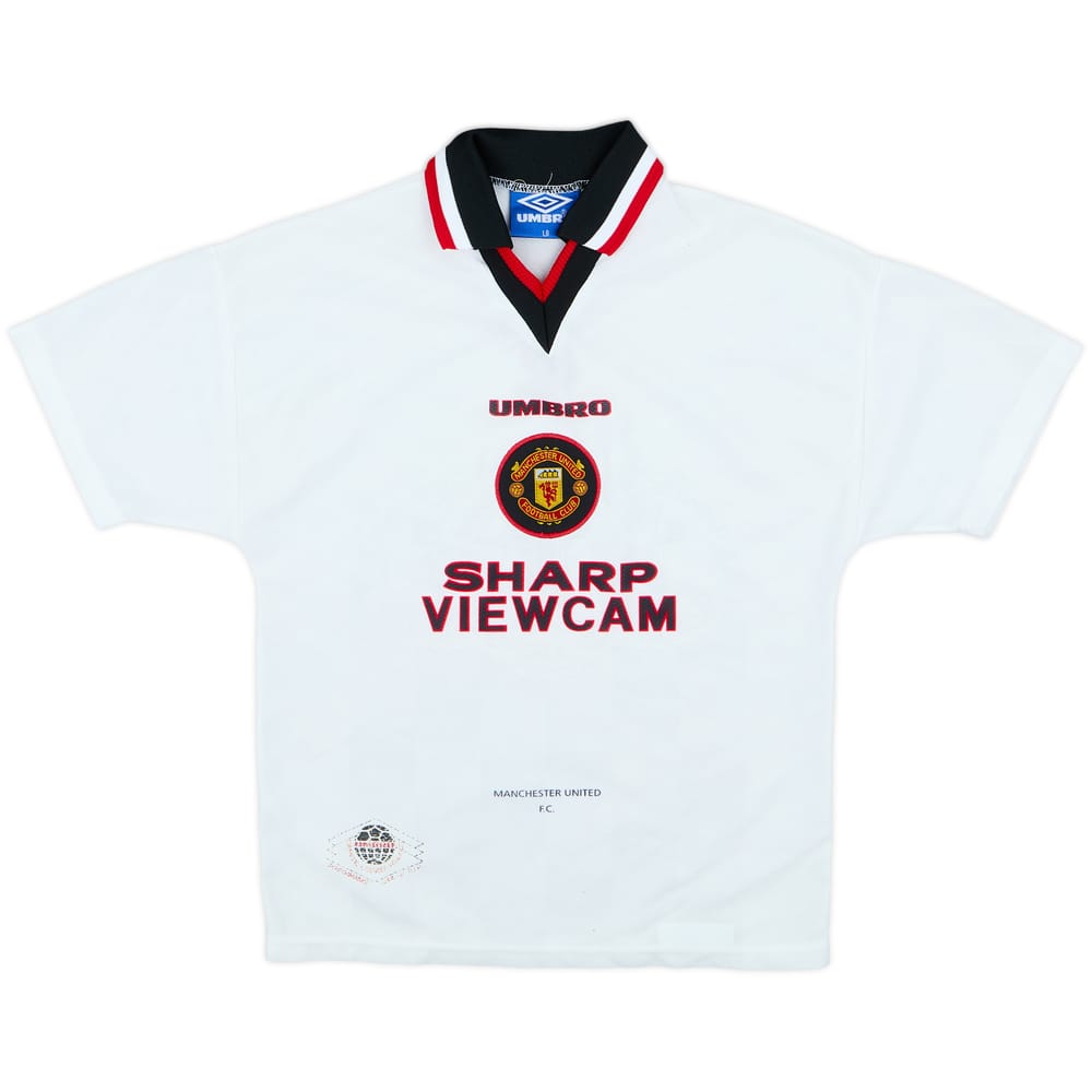 1996-97 Manchester United Away Shirt - 8/10 - (L.Boys)