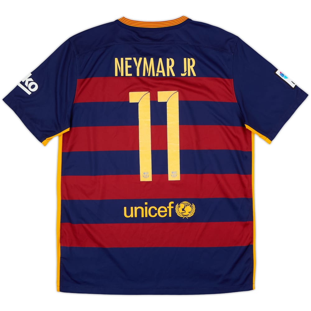 2015-16 Barcelona Home Shirt Neymar Jr #11 - 6/10 - (L)