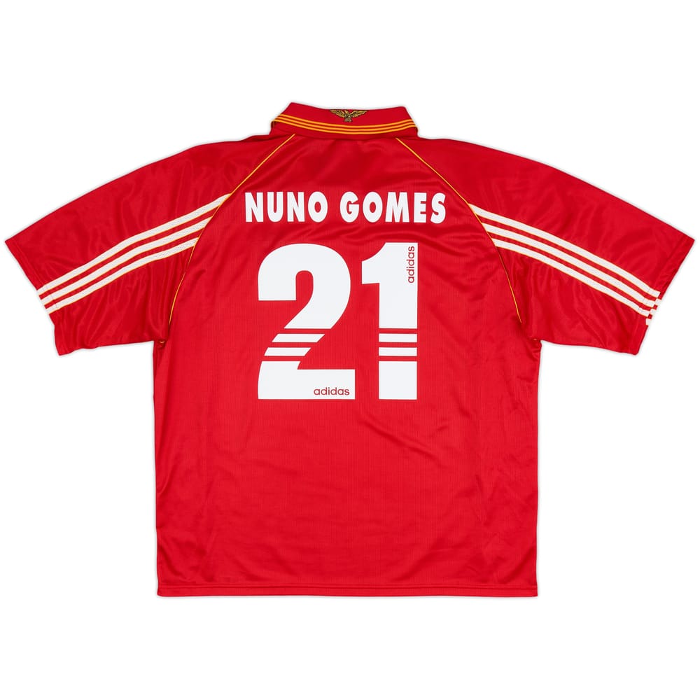 1998-99 Benfica Home Shirt Nuno Gomes #21 - 8/10 - (XL)