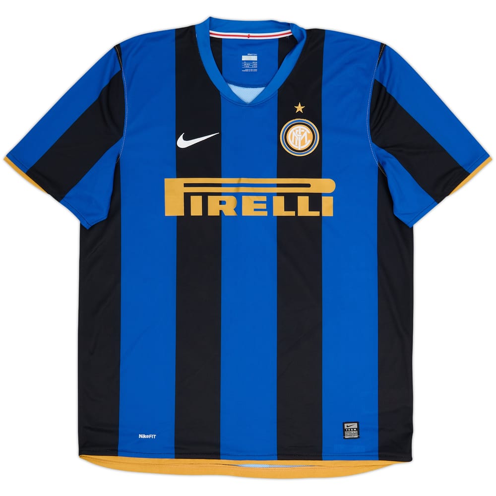 2008-09 Inter Milan Home Shirt - 9/10 - (XL)