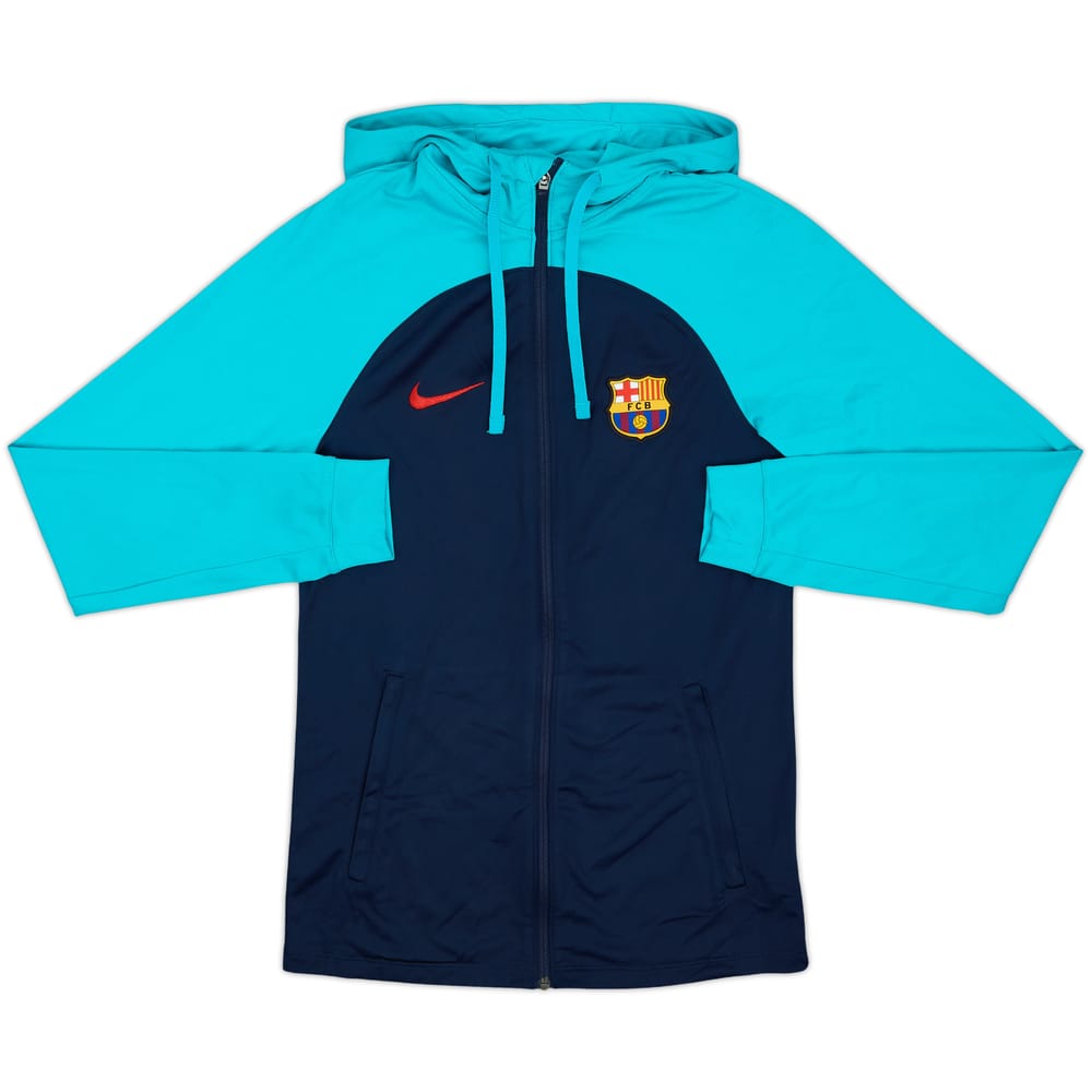 2022-23 Barcelona Nike Hooded Track Jacket - 9/10 - (XS)