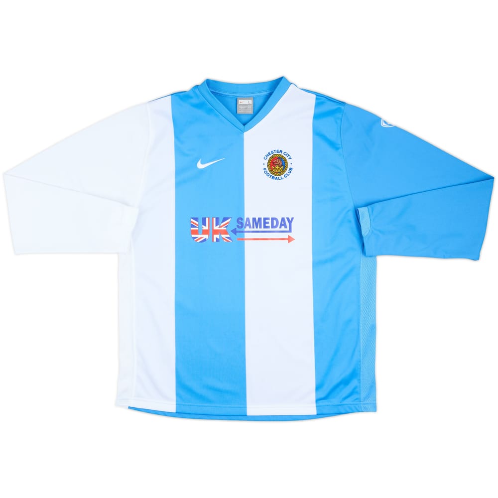 2007-08 Chester City Home L/S Shirt - 9/10 - (L)