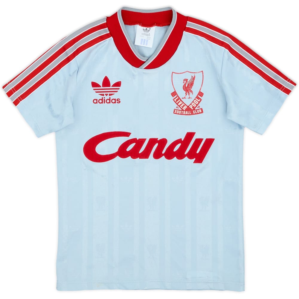 1988-89 Liverpool Away Shirt - 9/10 - (7-8 Years)