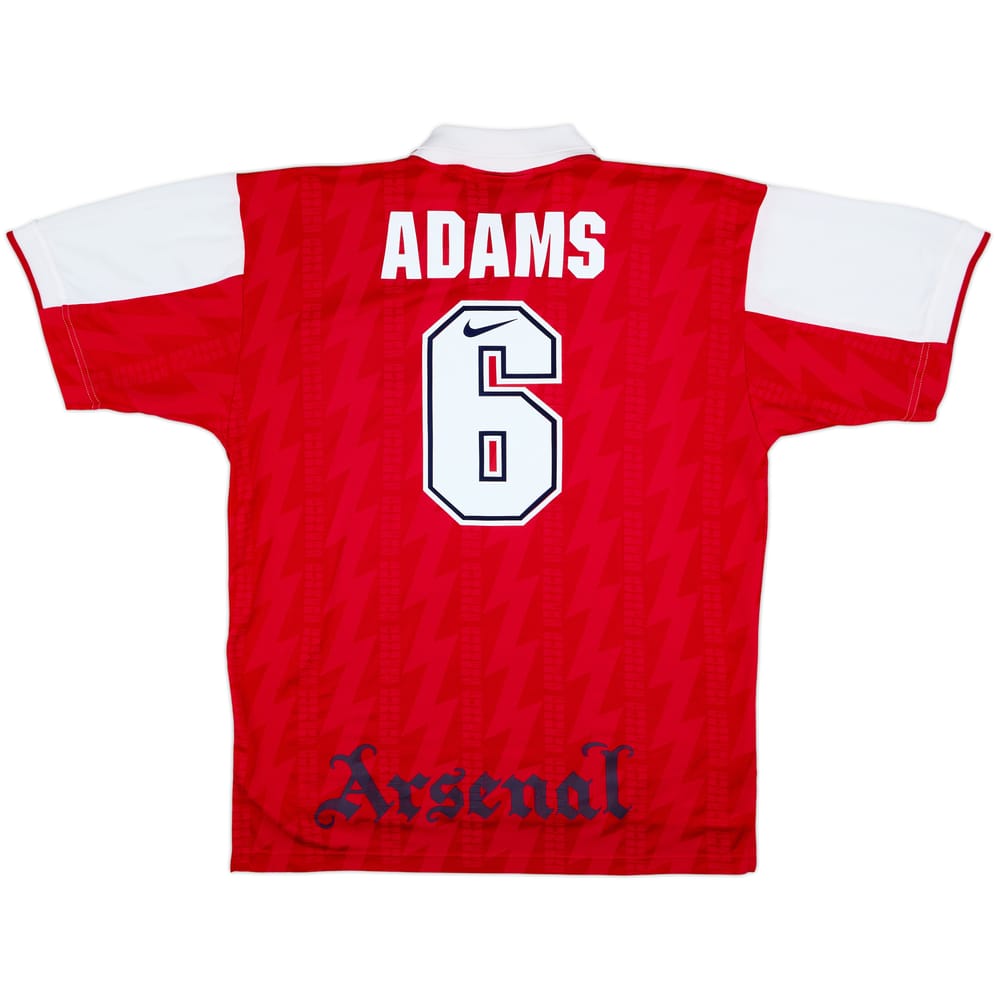 1994-96 Arsenal Home Shirt Adams #6 - 8/10 - (XXL)