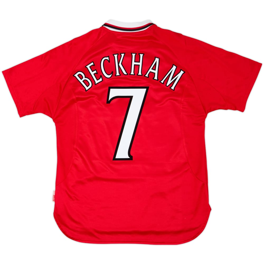 1999-00 Manchester United 'CL Winners' Shirt Beckham #7 - 7/10 - (M)