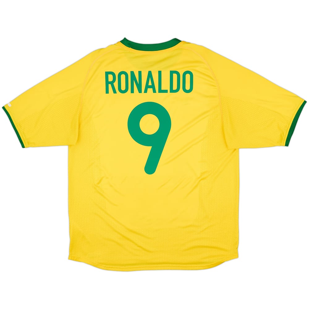 2000-02 Brazil Home Shirt Ronaldo #9 - 5/10 - (XL)