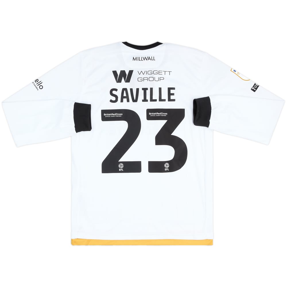 2023-24 Millwall Match Issue Away L/S Shirt Saville #23