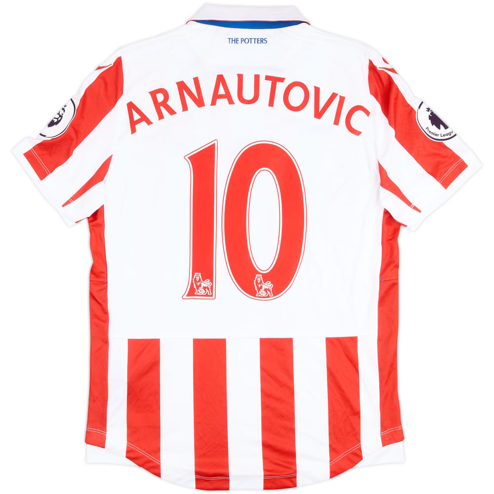2016-17 Stoke City Match Issue Home Shirt Arnautovic #10