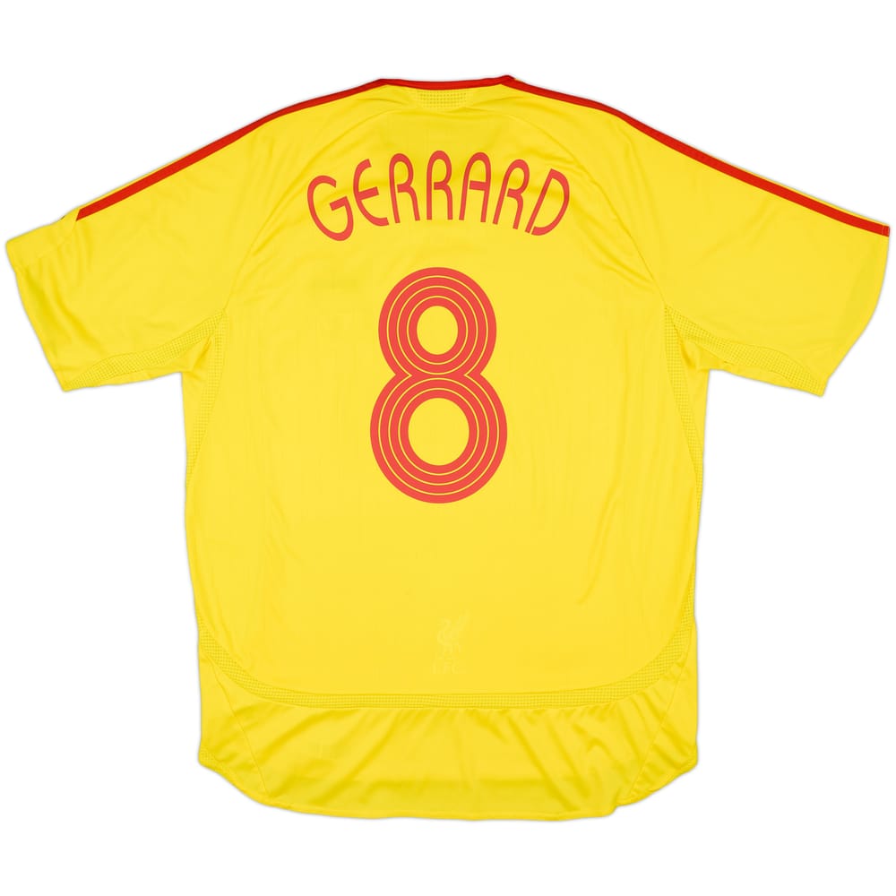 2006-07 Liverpool Away Shirt Gerrard #8 - 6/10 - (L)
