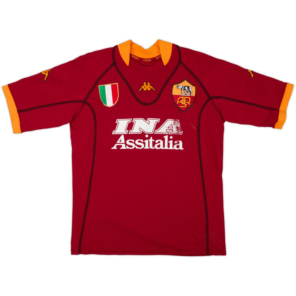 2001-02 Roma Home Shirt - 5/10 - (M)