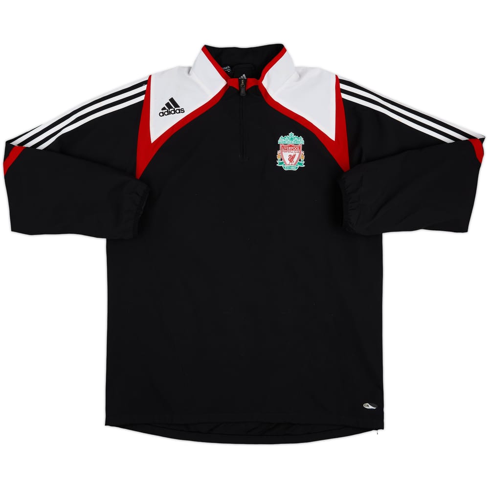2007-08 Liverpool adidas 1/4 Zip Drill Top - 7/10 - (L)