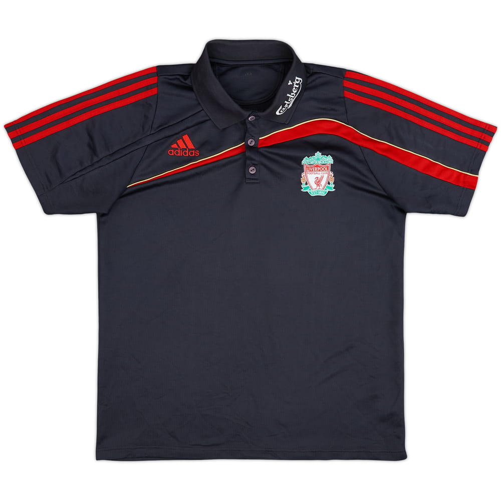 2009-10 Liverpool adidas Polo Shirt - 8/10 - (M/L)