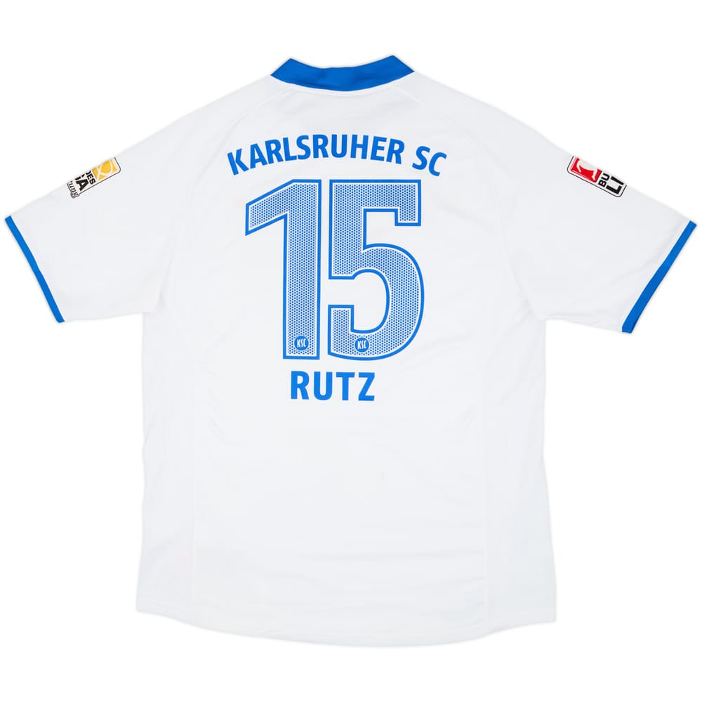 2009-10 Karlsruher Match Issue Away Shirt Rutz #15