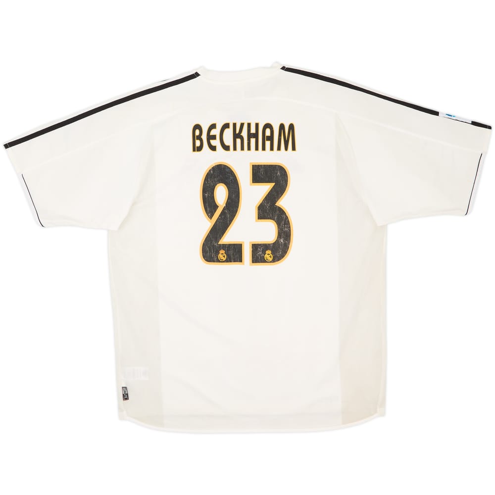 2003-04 Real Madrid Home Shirt Beckham #23 - 5/10 - (XL)