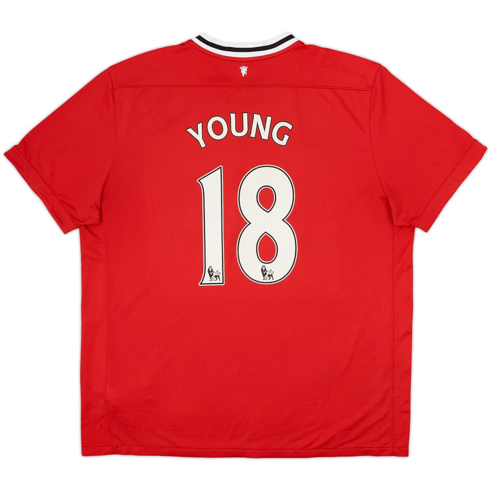 2011-12 Manchester United Home Shirt Young #18 - 6/10 - (XXL)