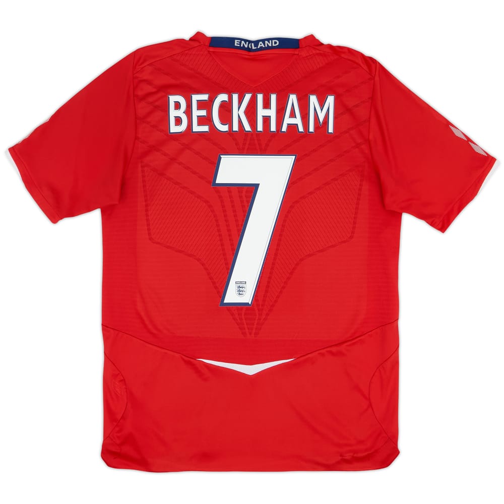 2008-10 England Away Shirt Beckham #7 - 5/10 - (M)