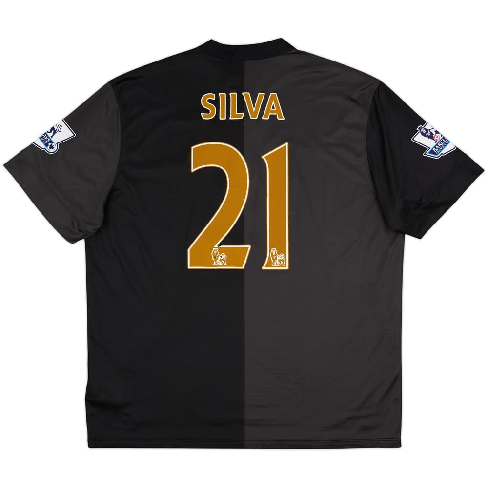 2013-14 Manchester City Away Shirt Silva #21 - 6/10 - (XXL)