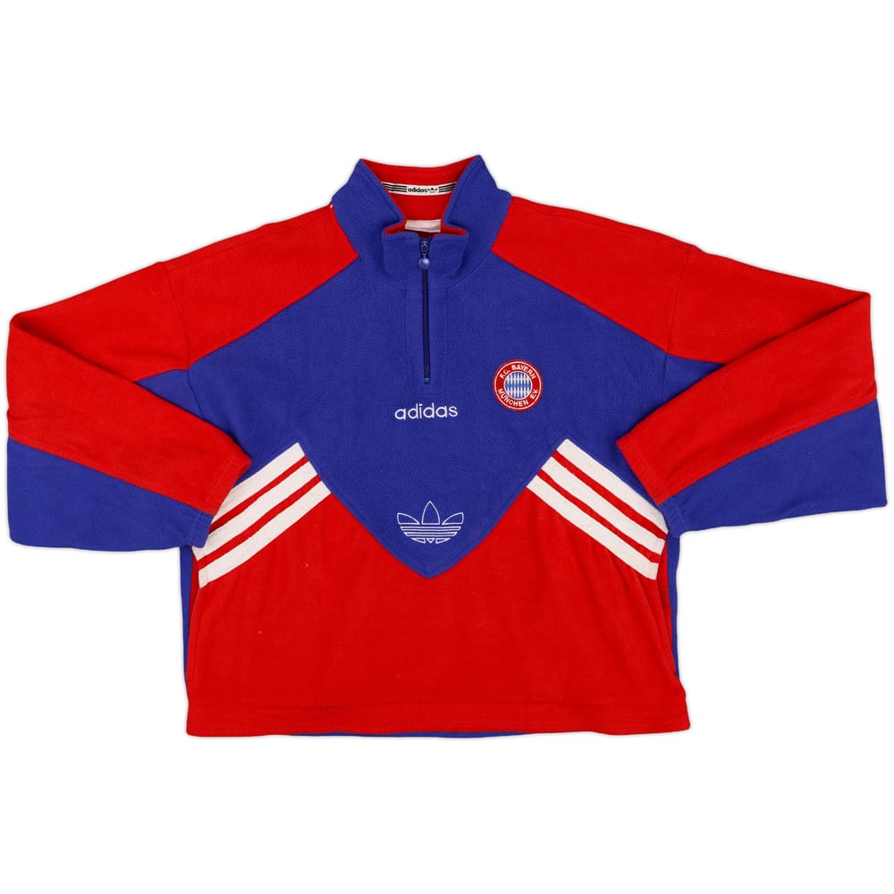 1995-96 Bayern Munich adidas 1/4 Zip Fleece Top - 8/10 - (M/L)