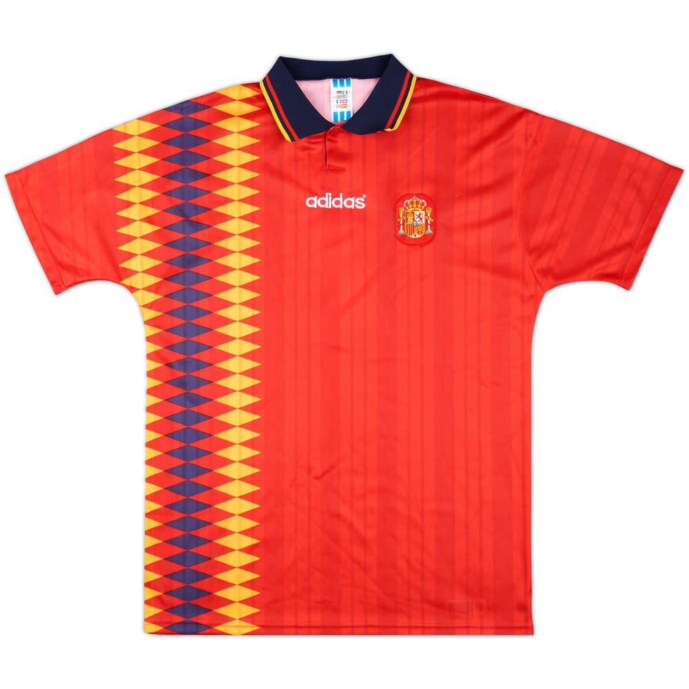 1994-96 Spain Match Issue Home Shirt #7