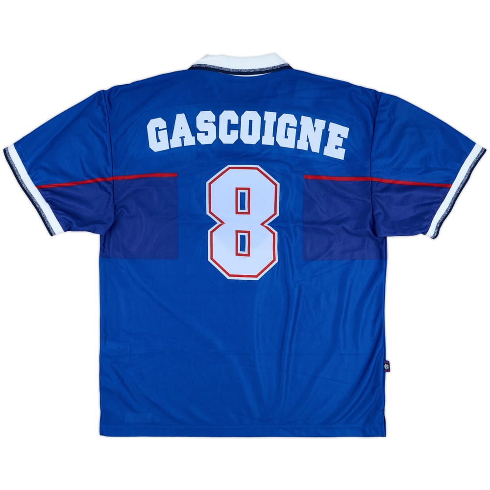 1997-98 Rangers Player Issue European Home Shirt Gascoigne #8