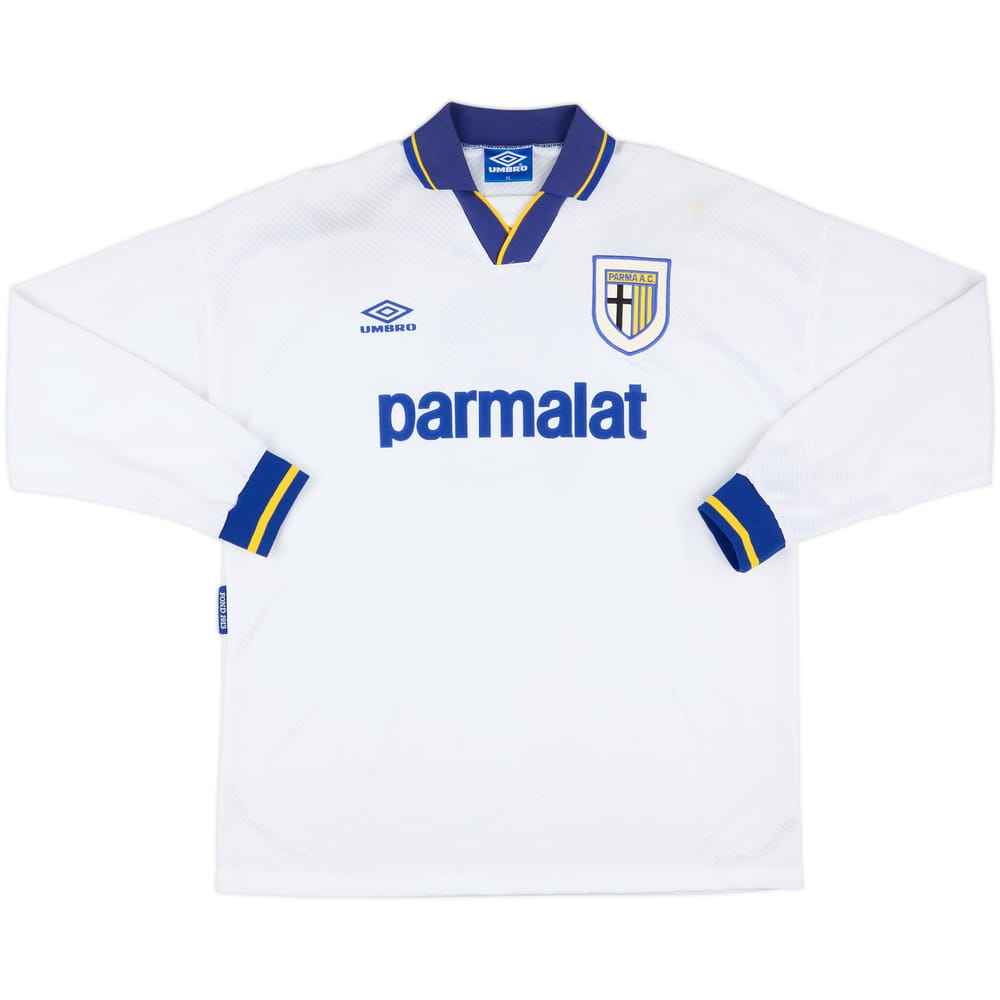 1993-95 Parma Match Issue Home L/S Shirt #9