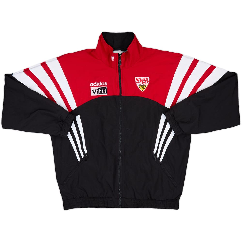 1997-98 Stuttgart Player Issue adidas Track Jacket - 8/10 - (L/XL)