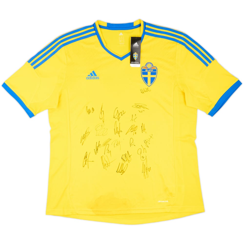 2013 Sweden Squad Signed Home Shirt (XL)