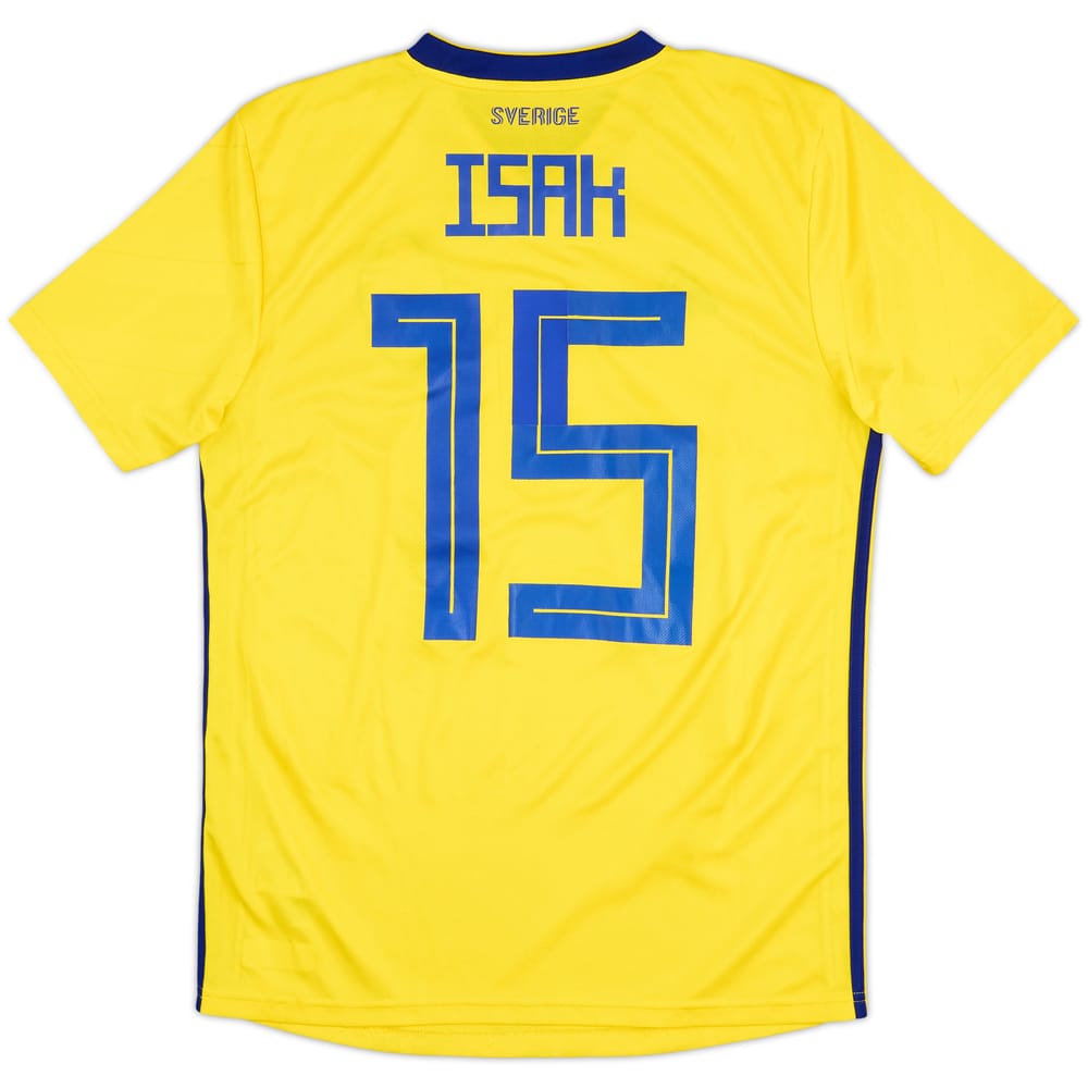 2018-20 Sweden Home Shirt Isak #15 - 8/10 - (M)