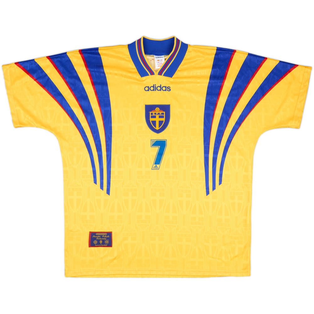 1997 Sweden Match Issue Home Shirt #7 (Mild)