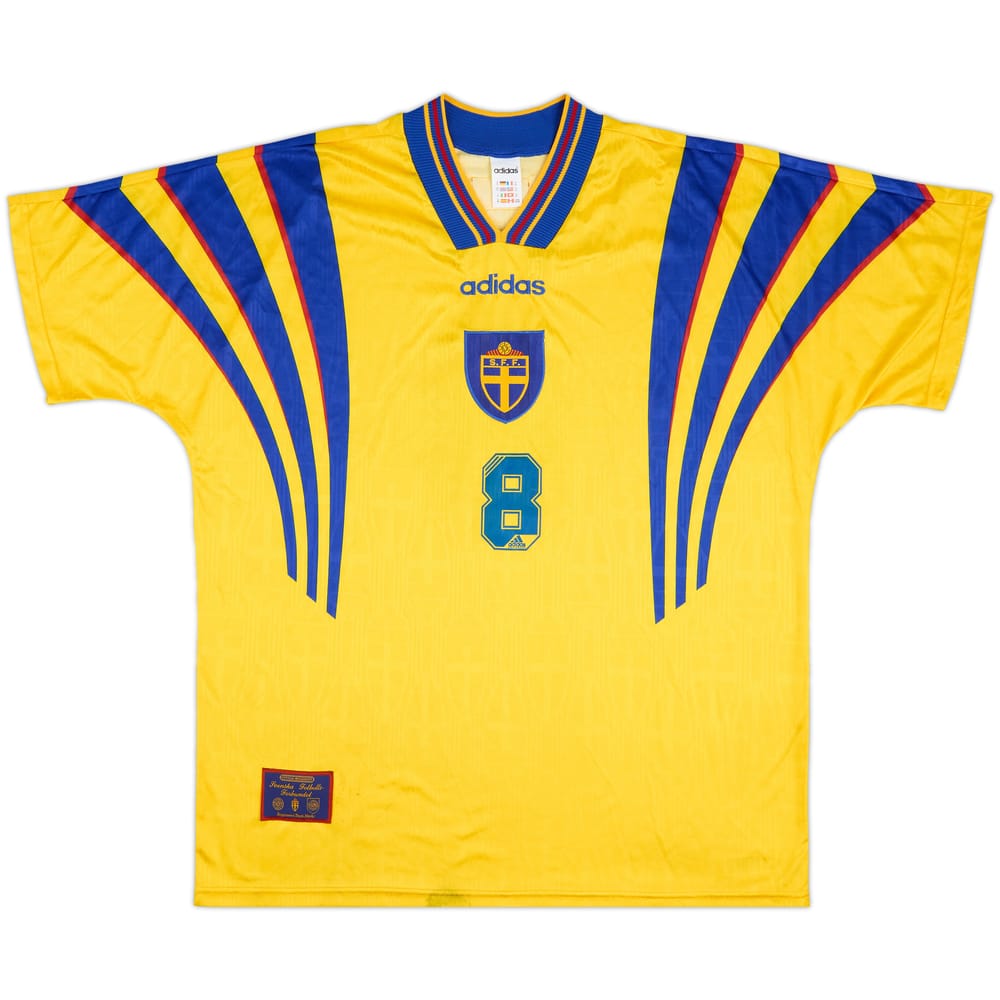 1997 Sweden Match Issue Home Shirt #8 (Mild)