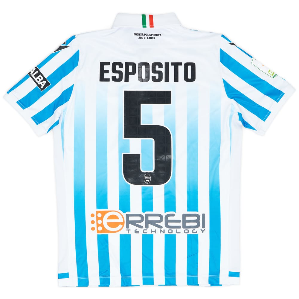 2022-23 SPAL Match Issue Home Shirt Esposito #5